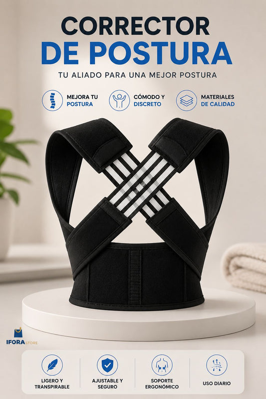 CORRECTOR DE POSTURA Y SOPORTE DE ESPALDA