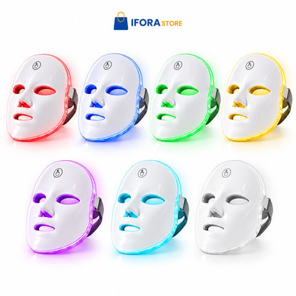 MASCARA LED FACIAL 7 COLORES PARA EL CUIDADO FACIAL