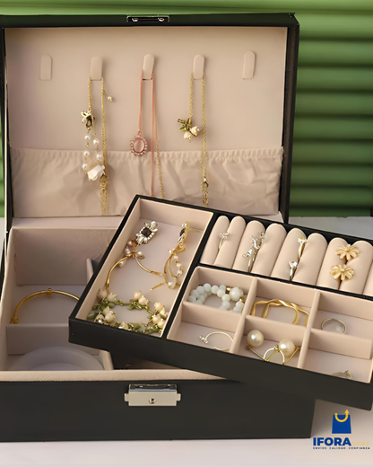 Organizador de Joyas Colgante con Cerradura